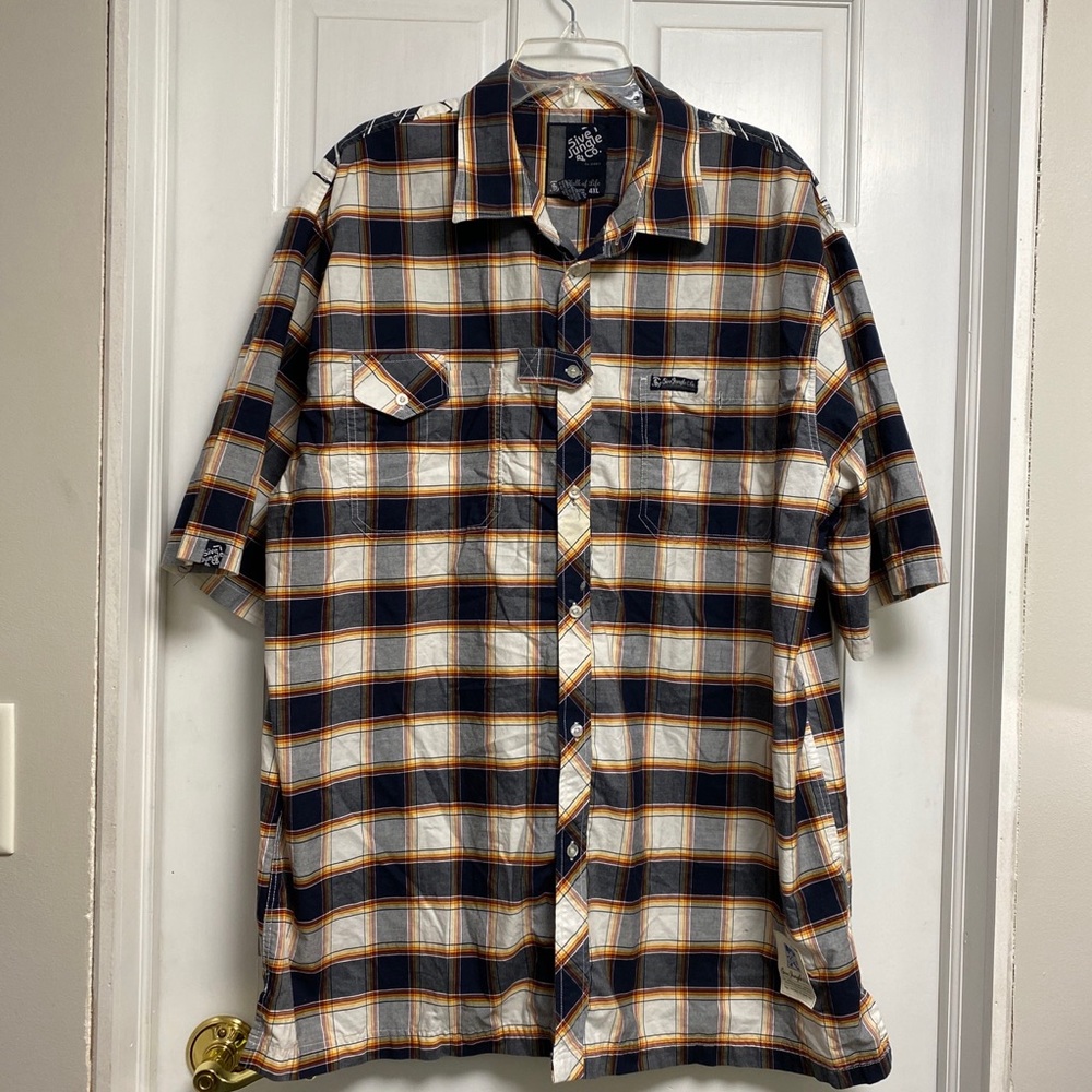 5ive Jungle & Co Shirt 4XL Plaid Short Sleeve